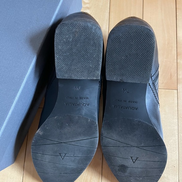 Aquatalia Fiore studded black leather booties boot - Picture 8 of 8